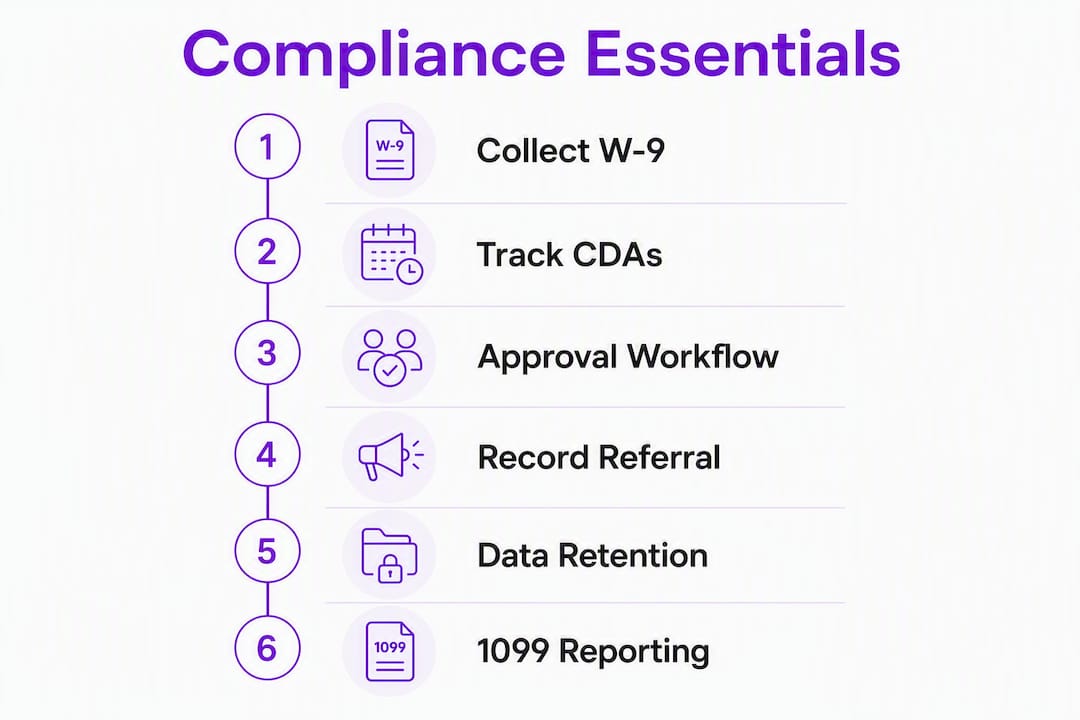 Infographic outlining IRS and RESPA compliance essentials