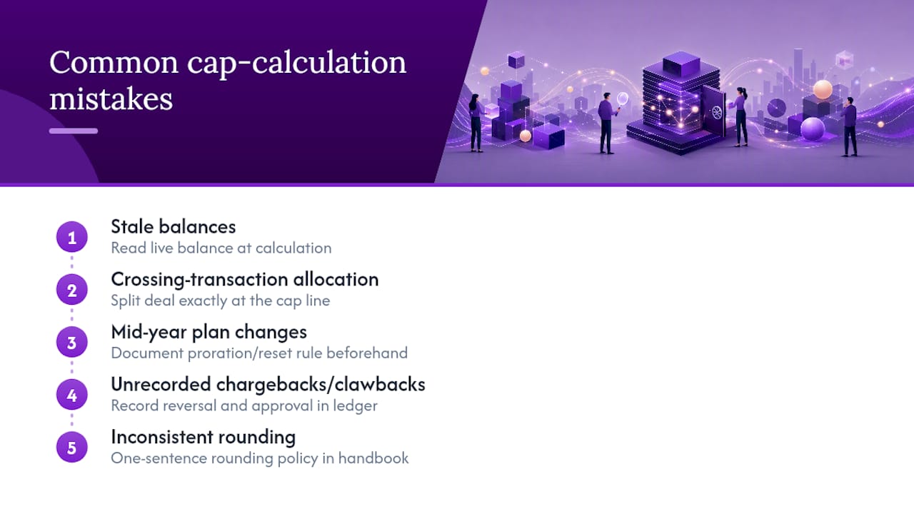 Five common agent cap calculation mistakes