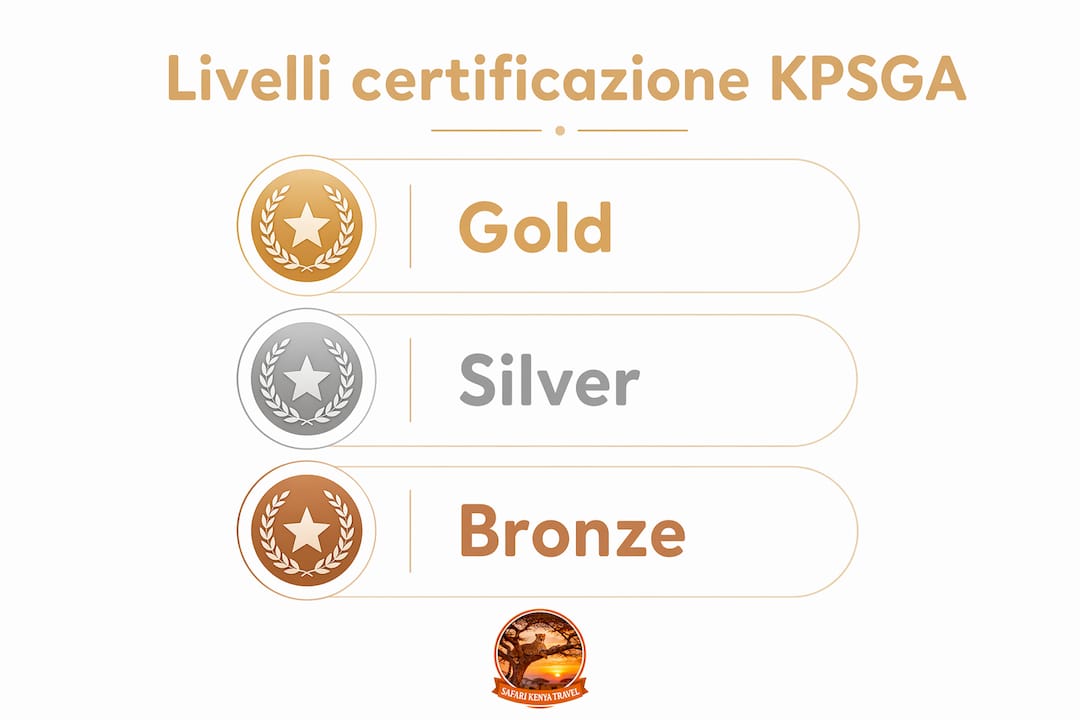 Infografica sui livelli di certificazione KPSGA per le guide safari: tutto quello che devi sapere Ruolo guida certificata safari Kenya