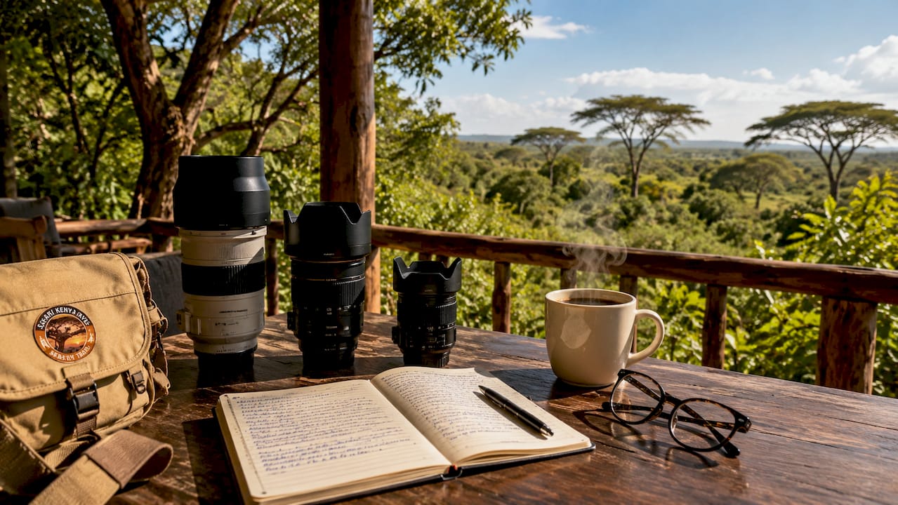 Sulla scrivania: obiettivi da raggiungere e appunti per la valutazione Obiettivo fotografico safari kenya