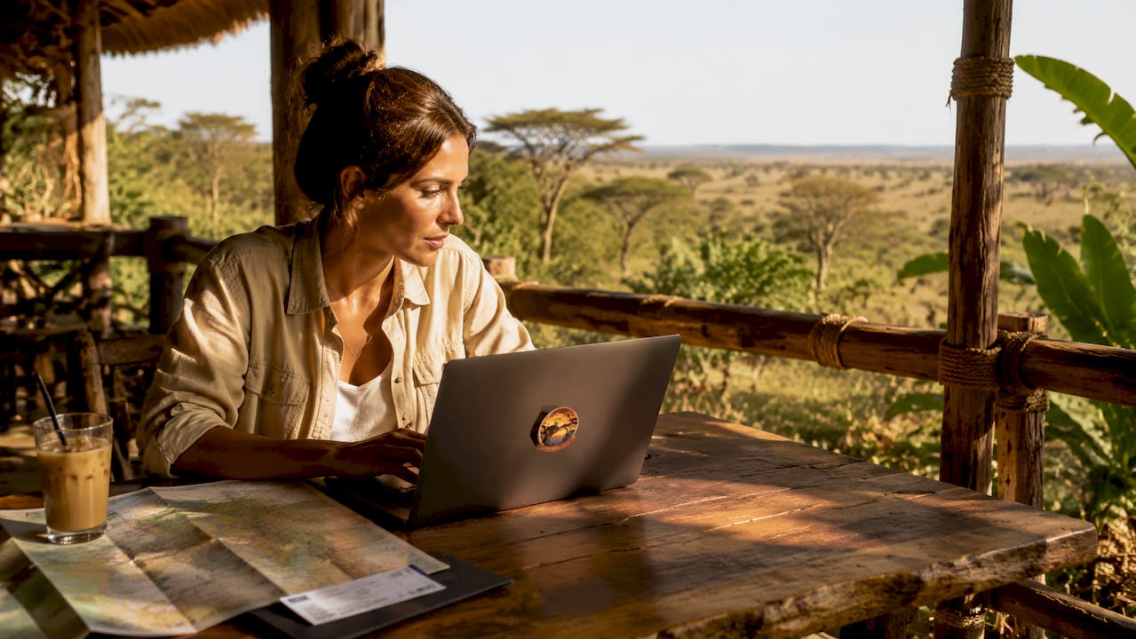 Una donna italiana organizza il suo safari in Kenya comodamente da casa