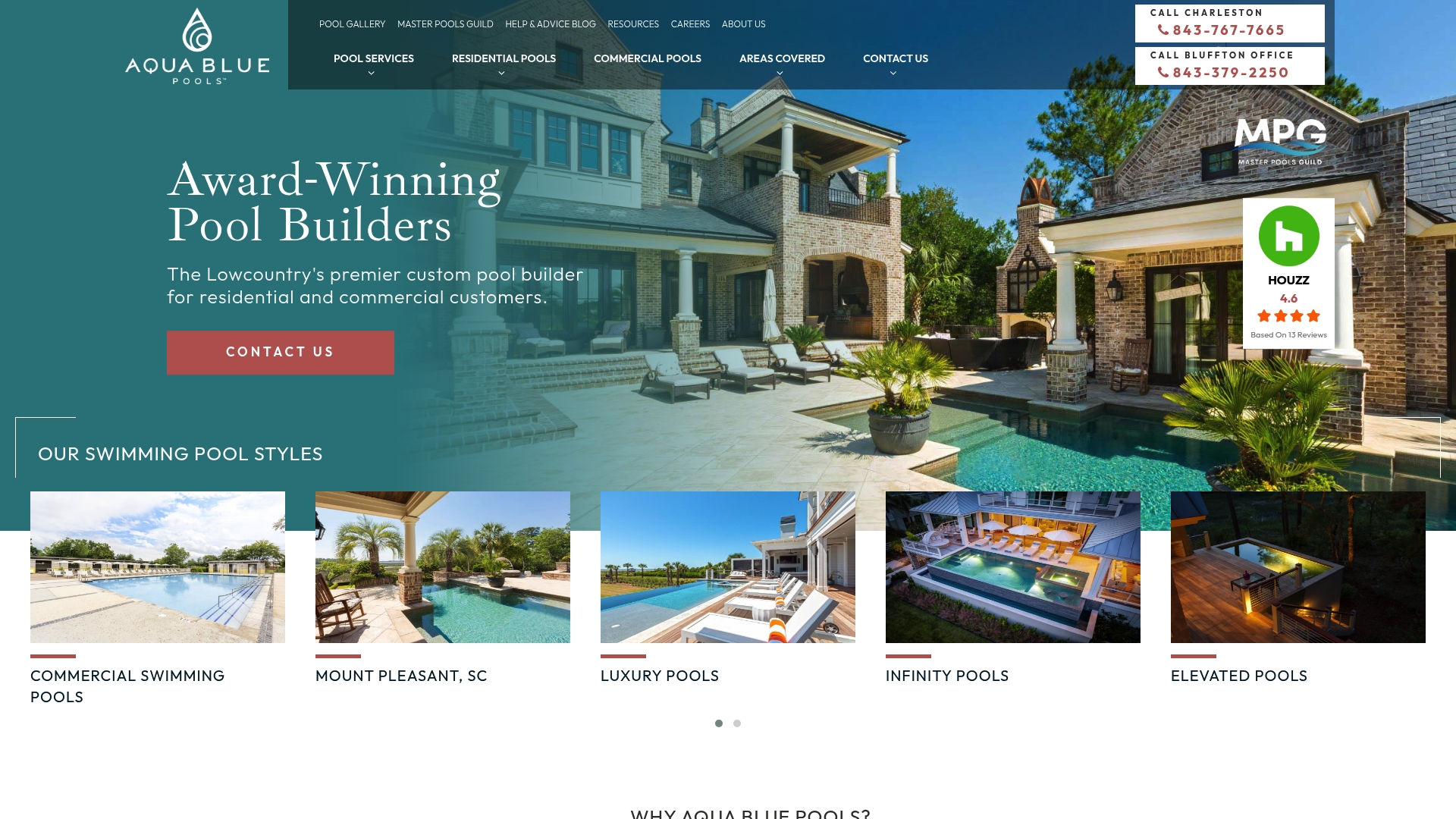 https://aquabluepools.net