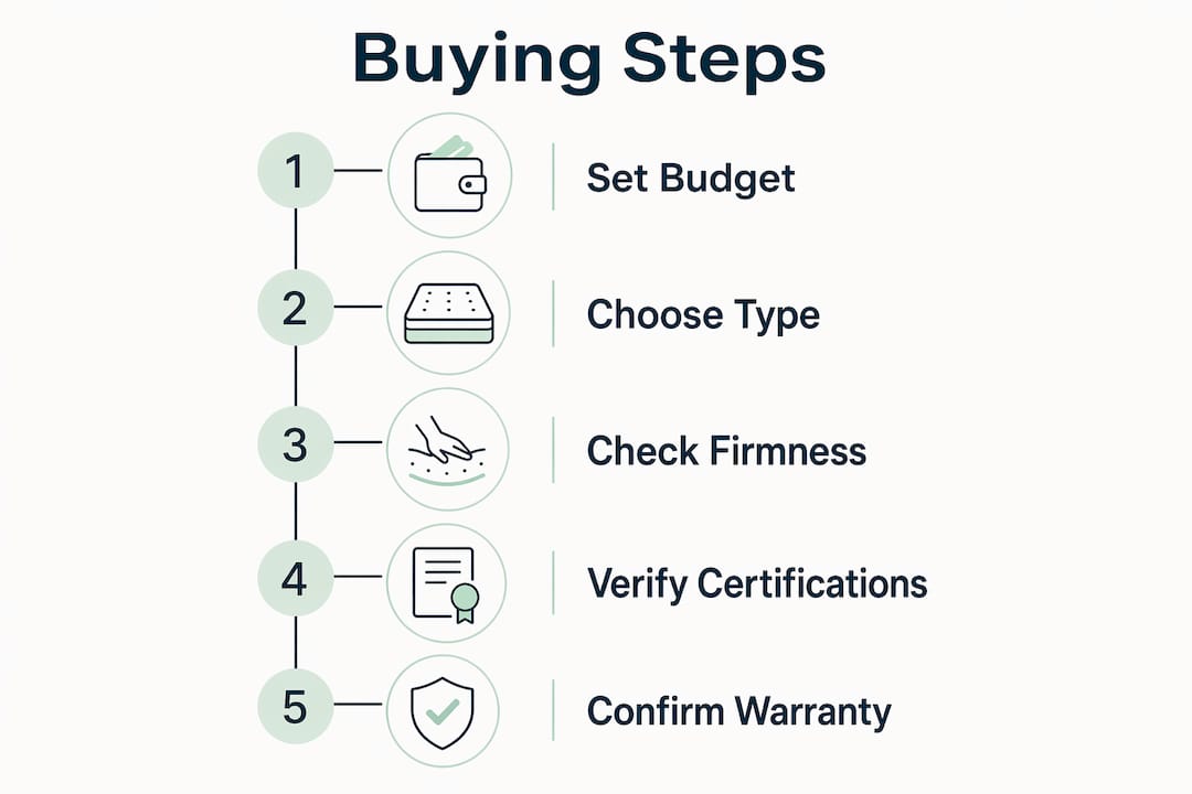 Step-by-step guide for buying budget mattresses