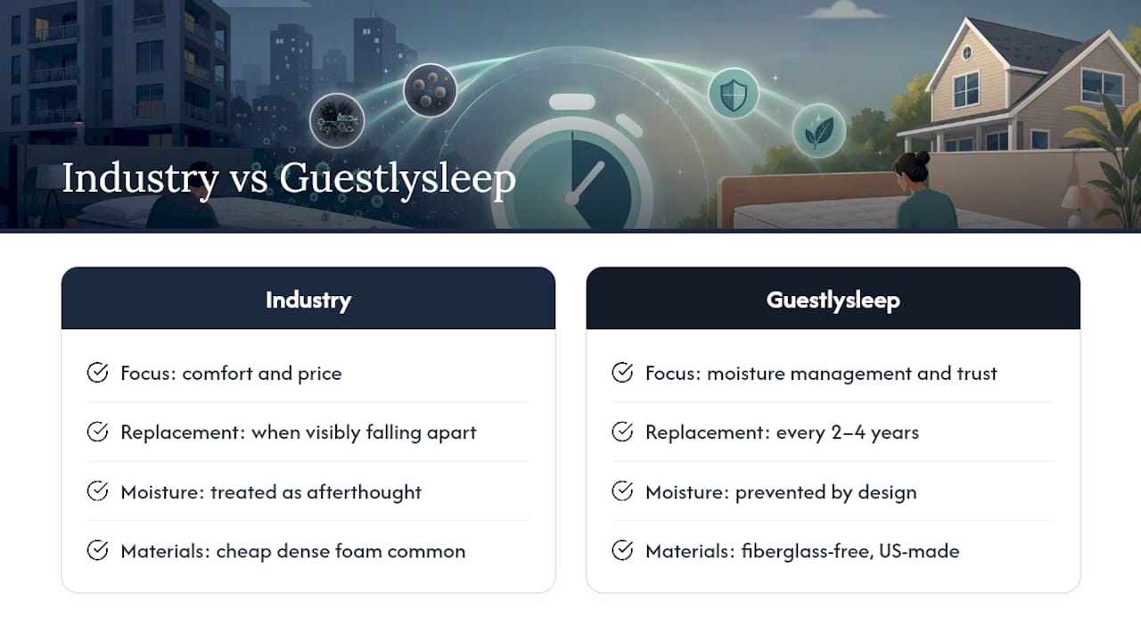What We've Learned Selling Mattresses to People Who've Been Burned by Mold — overview diagram