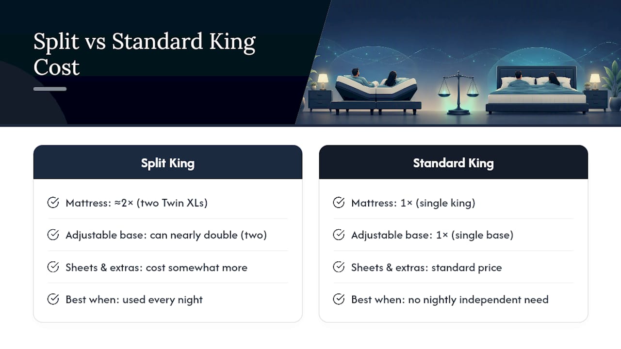 How Much More Does a Split King Cost? — overview diagram