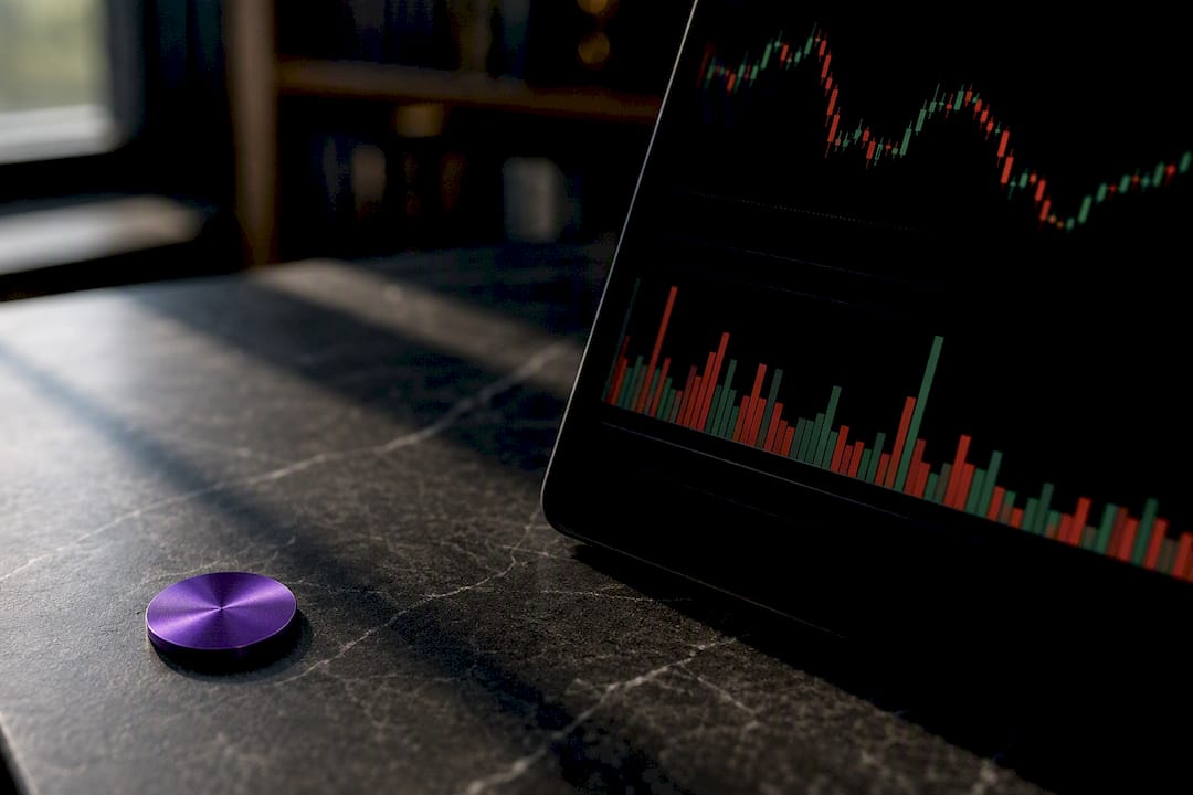 Volume histogram on market analysis display