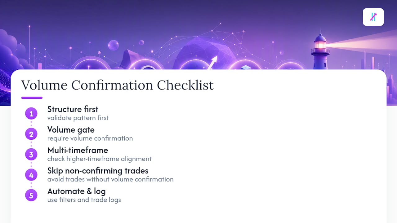 What Traders Get Wrong About Volume Confirmation — overview diagram