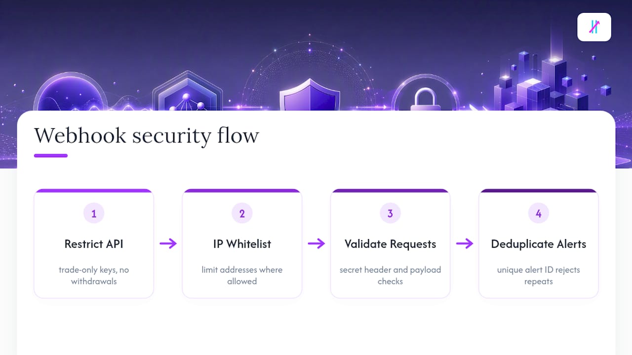 Webhook security controls and validation flow