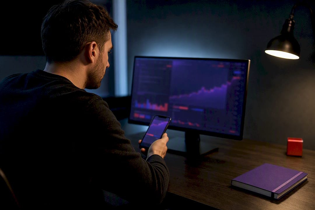 Trader switching between connected devices