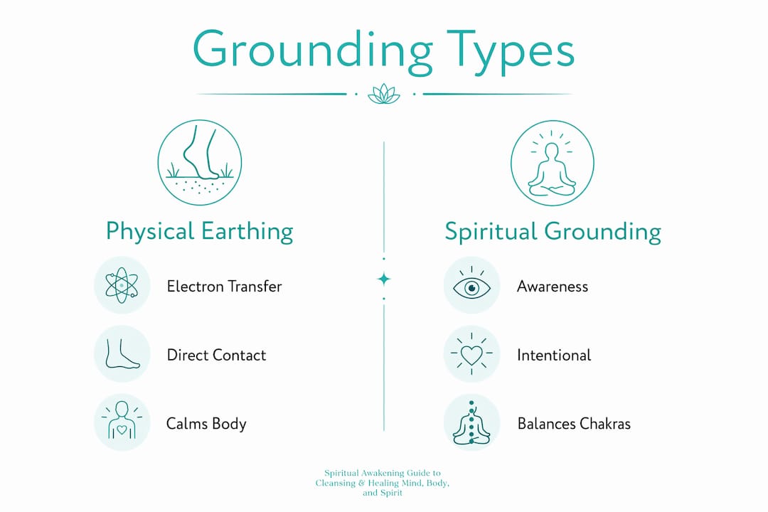 Infographic comparing grounding types