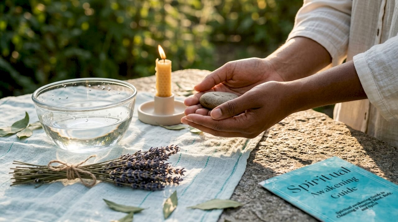 Forgiveness Ritual for Healing: A Practical Guide 1 Close-up of hands holding ritual healing objects