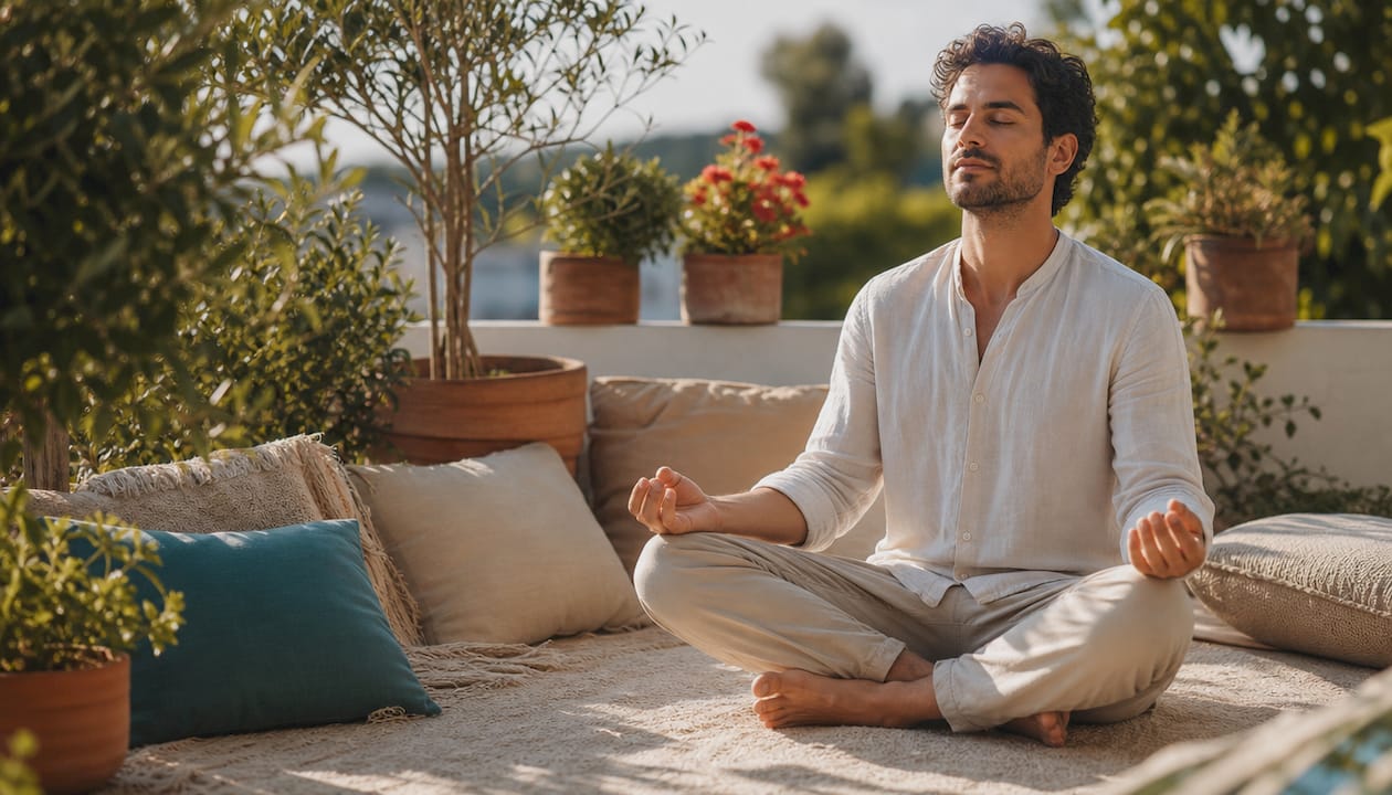Inner Child Healing Practices: A Practical 2026 Guide 2 Young man practicing breathwork meditation