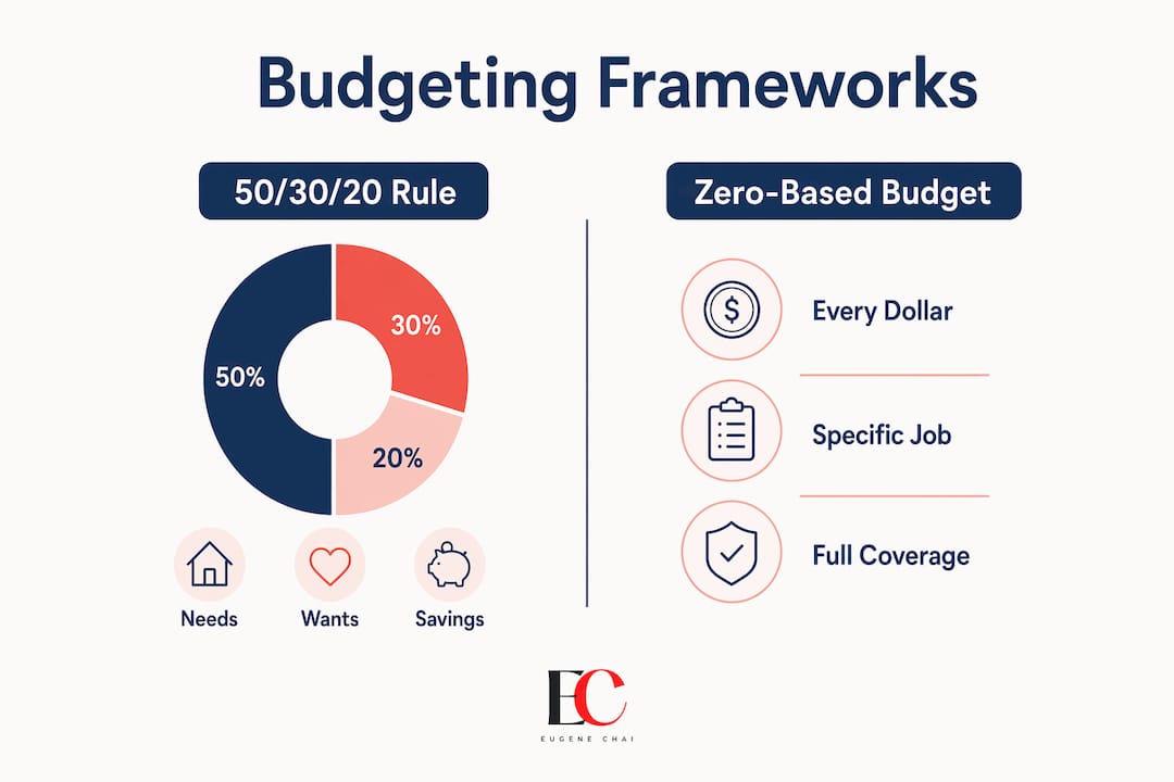 Why budget as a young adult: your 2026 guide 2 Infographic comparing budgeting methods