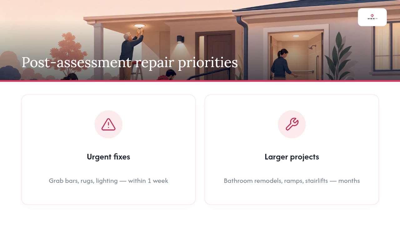 Urgent and planned home safety fixes