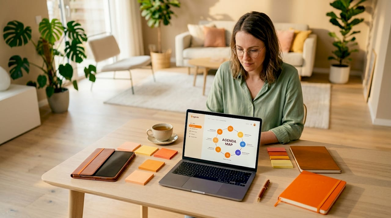 Facilitator managing online problem framing tools