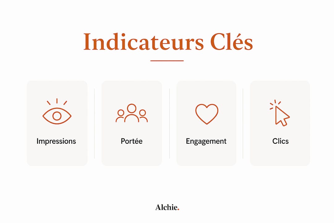 Aperçu visuel des principaux indicateurs de performance sur LinkedIn