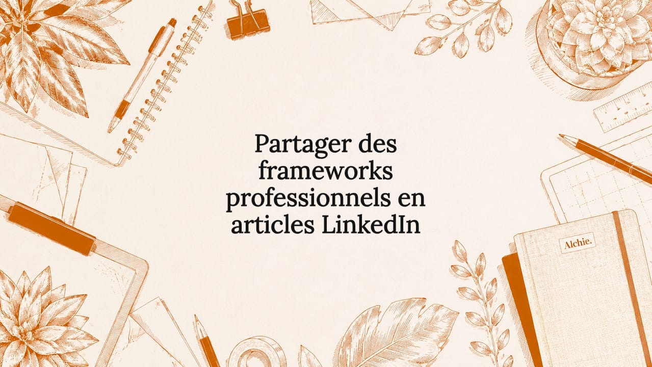Partager des frameworks professionnels en articles LinkedIn