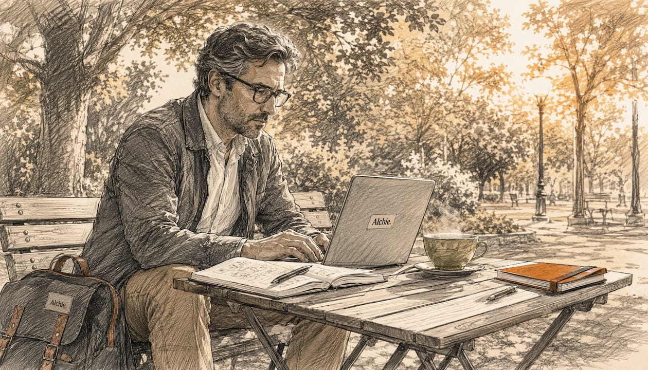 Homme cherchant à développer son réseau professionnel sur LinkedIn auprès des utilisateurs d’espaces de coworking