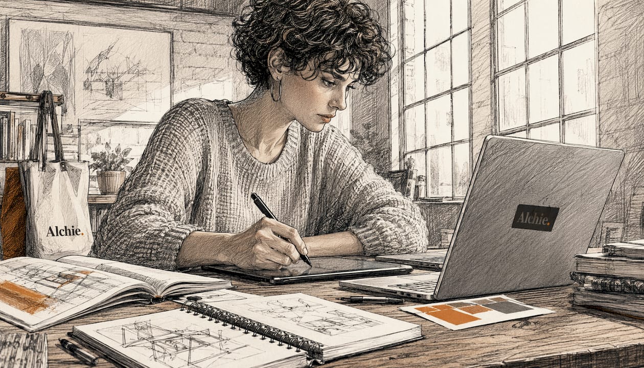 Conception d’identités visuelles dans un studio de création contemporain