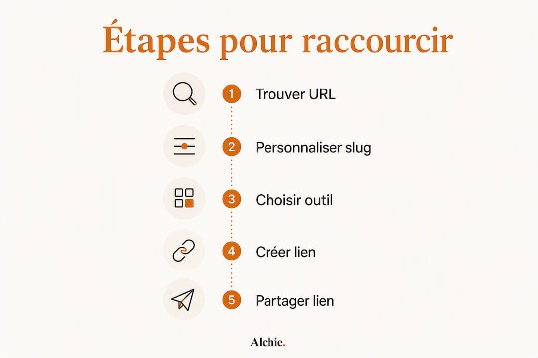 Infographie : comment raccourcir efficacement un lien LinkedIn, étape par étape