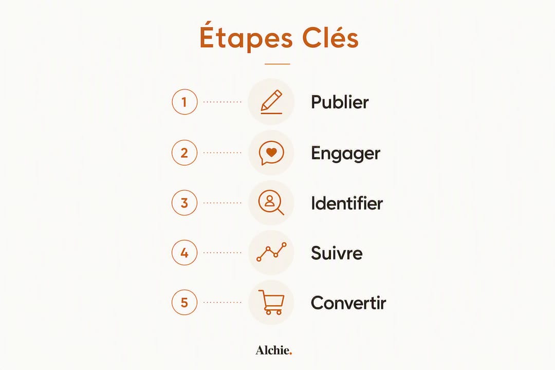 Les grandes étapes pour séduire de nouveaux clients en un coup d'œil