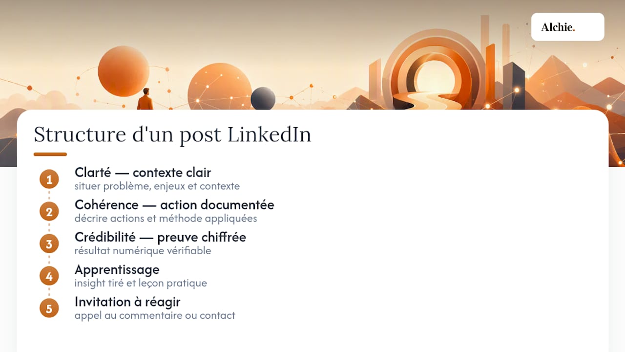Schéma du modèle des 3C de Forbes appliqué aux publications sur LinkedIn