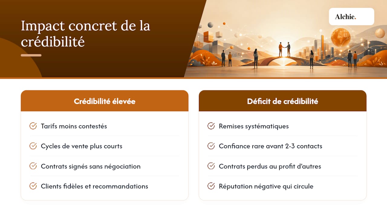 Pourquoi votre crédibilité change-t-elle tout, concrètement ? — overview diagram