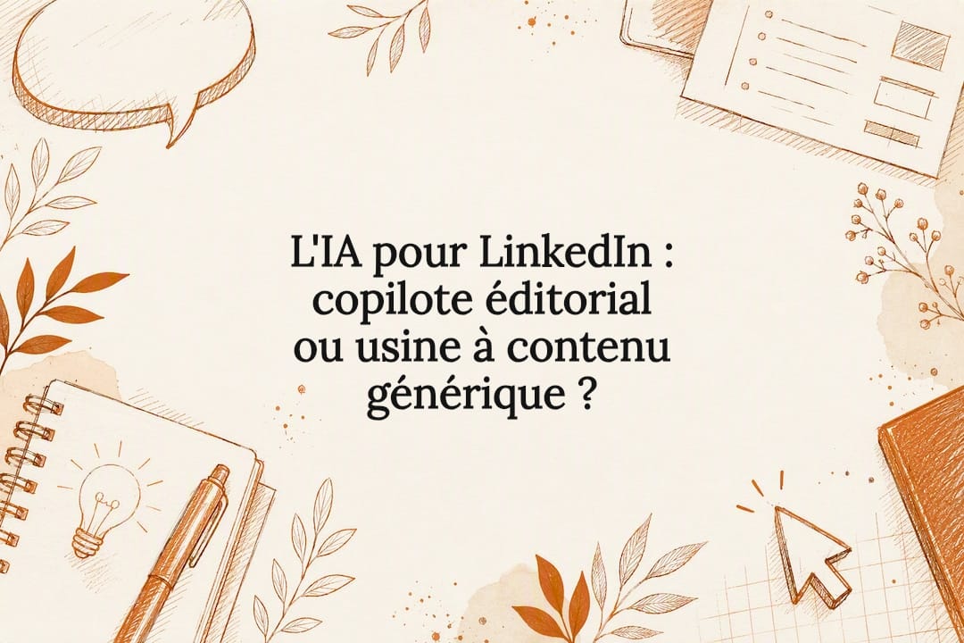 L'IA pour LinkedIn : copilote éditorial ou usine à contenu générique ?