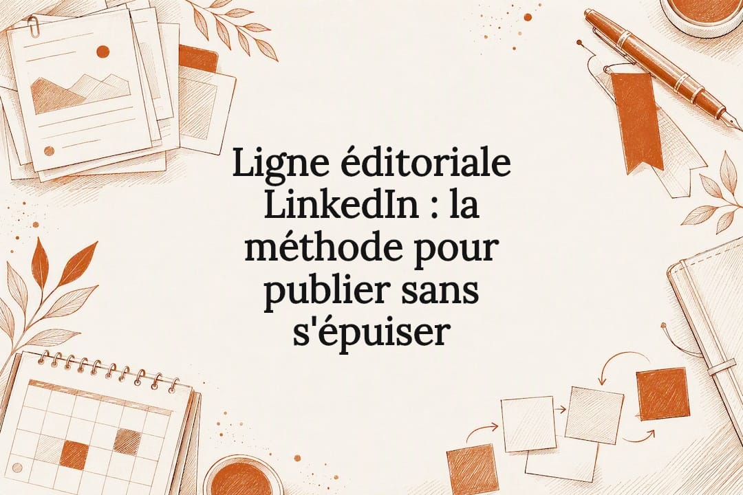 Ligne éditoriale LinkedIn : la méthode pour publier sans s'épuiser