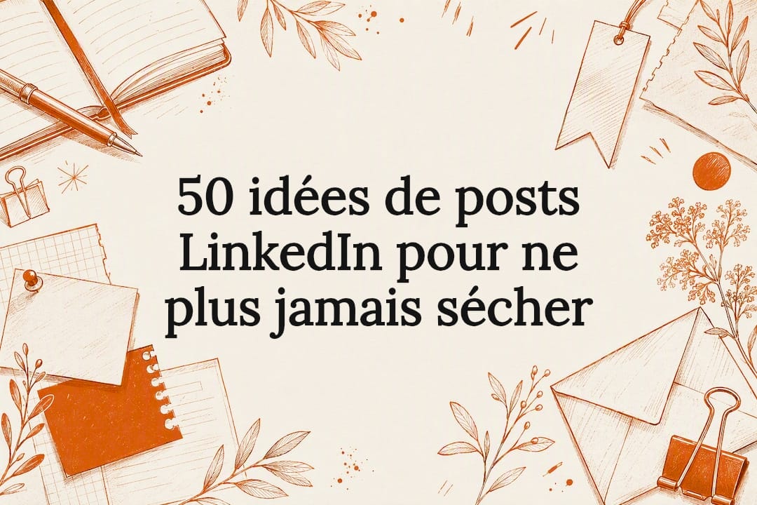 50 idées de posts LinkedIn pour ne plus jamais sécher