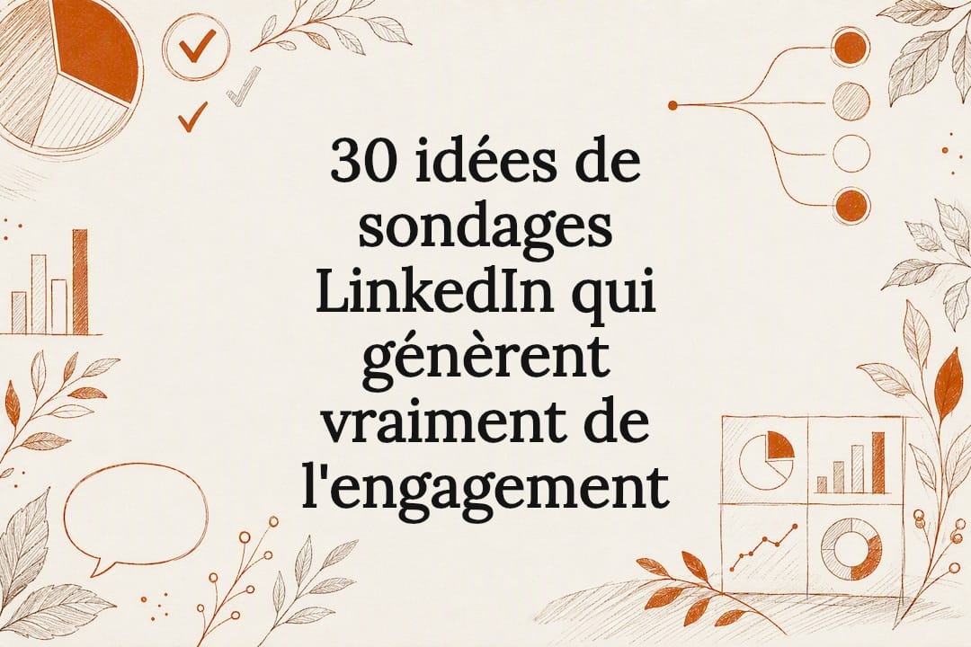 30 idées de sondages LinkedIn qui génèrent vraiment de l'engagement