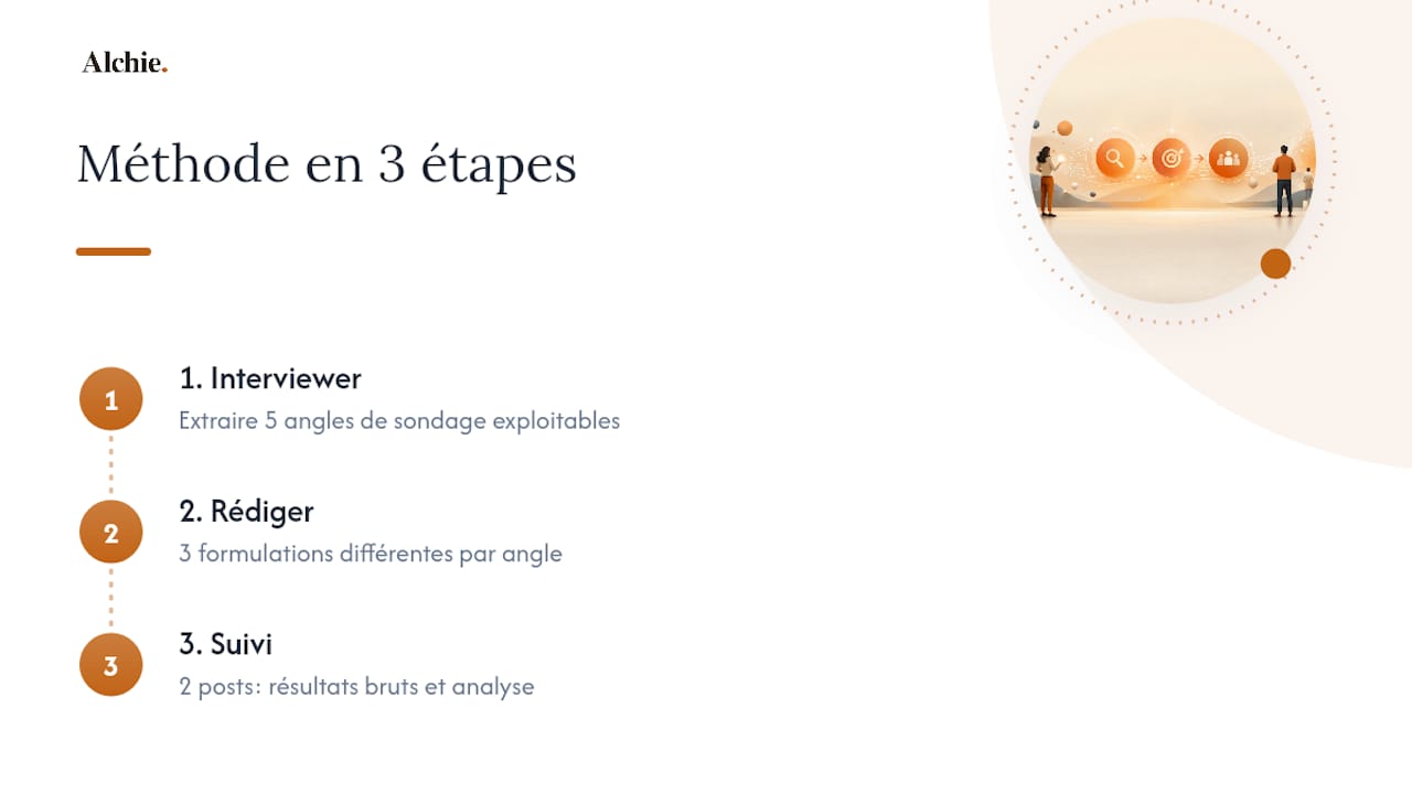 Ce que l'analyse d'Alchie révèle sur les sondages qui marchent — overview diagram