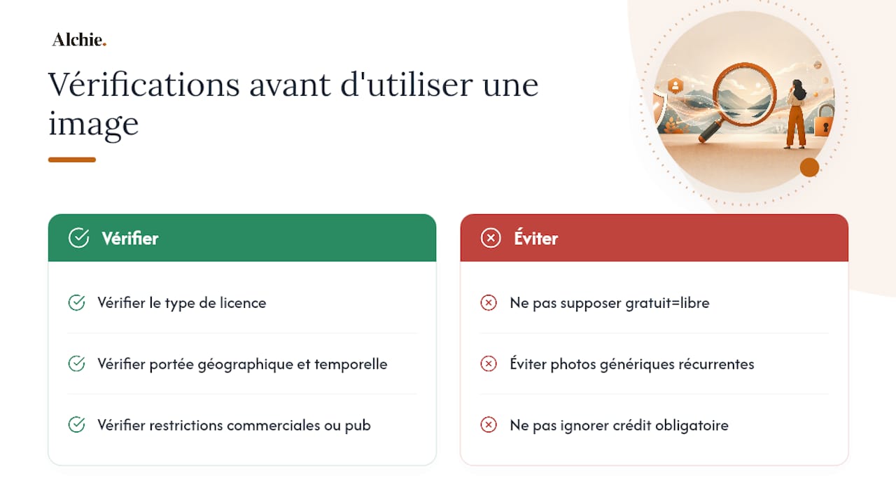 Trois vérifications à faire avant de publier une image