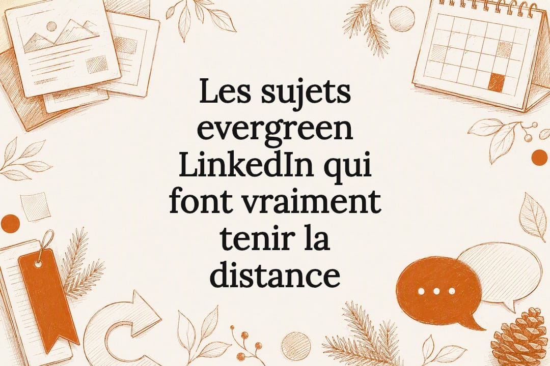 Les sujets evergreen LinkedIn qui font vraiment tenir la distance