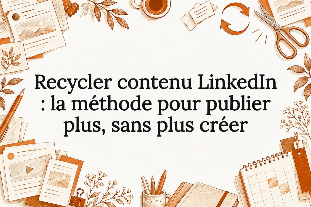 Recycler contenu LinkedIn : la méthode pour publier plus, sans plus créer
