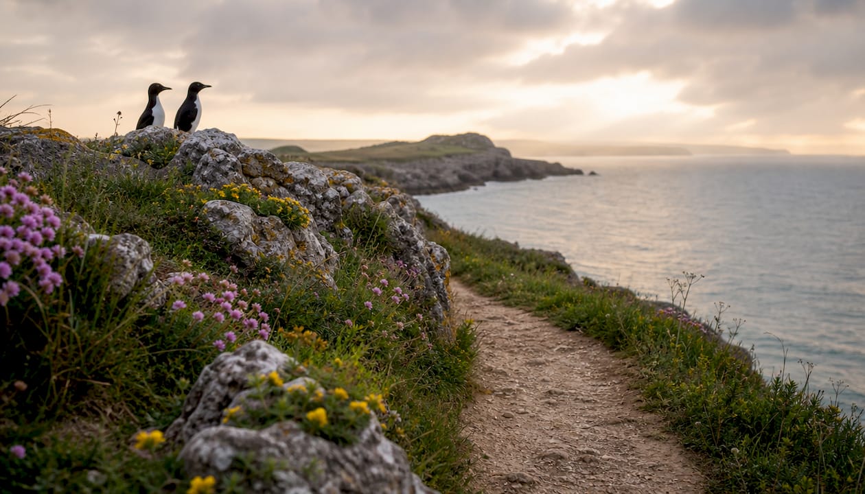 Berry Head limestone cliffs and coastal landscape