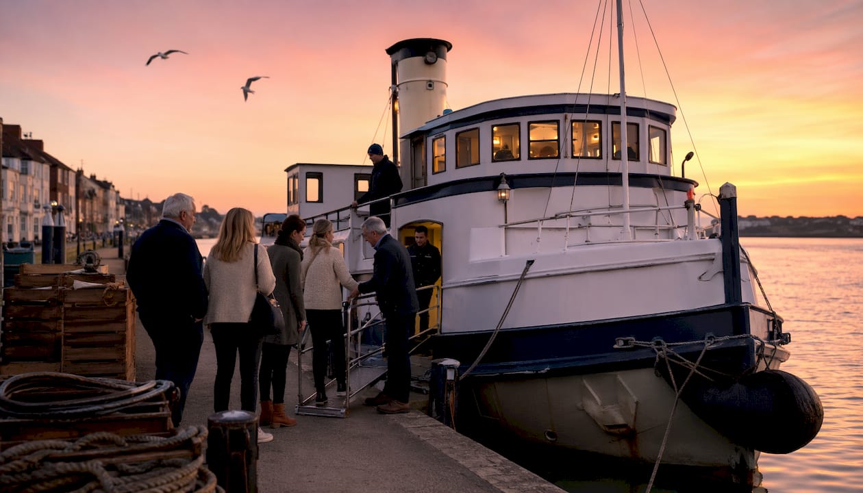 MS Oldenburg ferry docking at Bideford