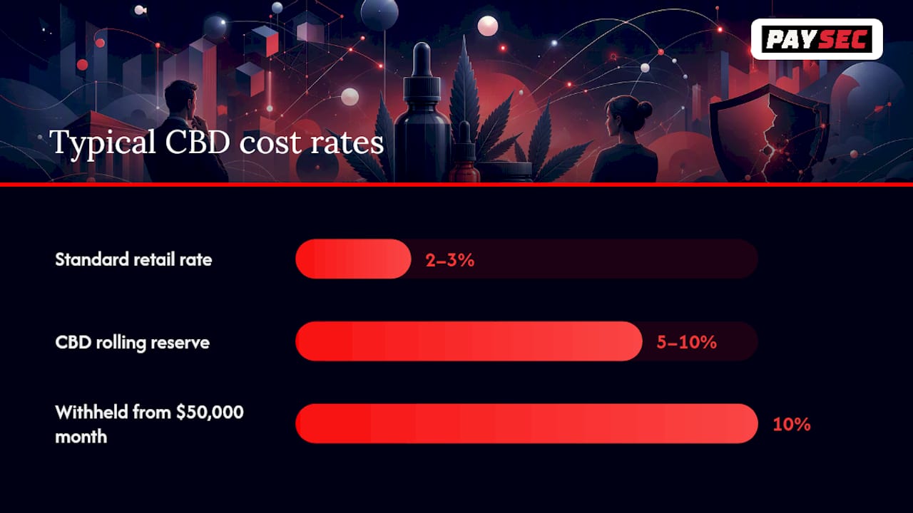 Reserves, Fees, and Why CBD Sellers Pay More — overview diagram