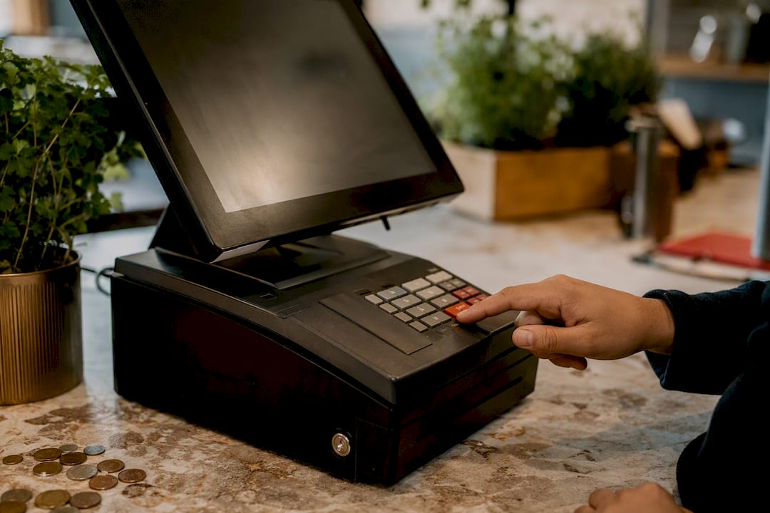 Hand initiating refund on payment terminal