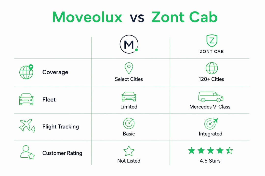 Infographic comparing Moveolux.com and Zont Cab features