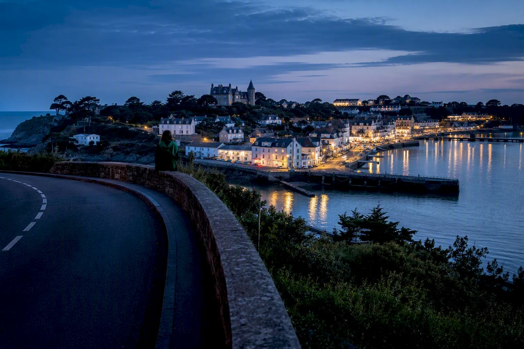 Pornic harbor at the end of a coastal journey