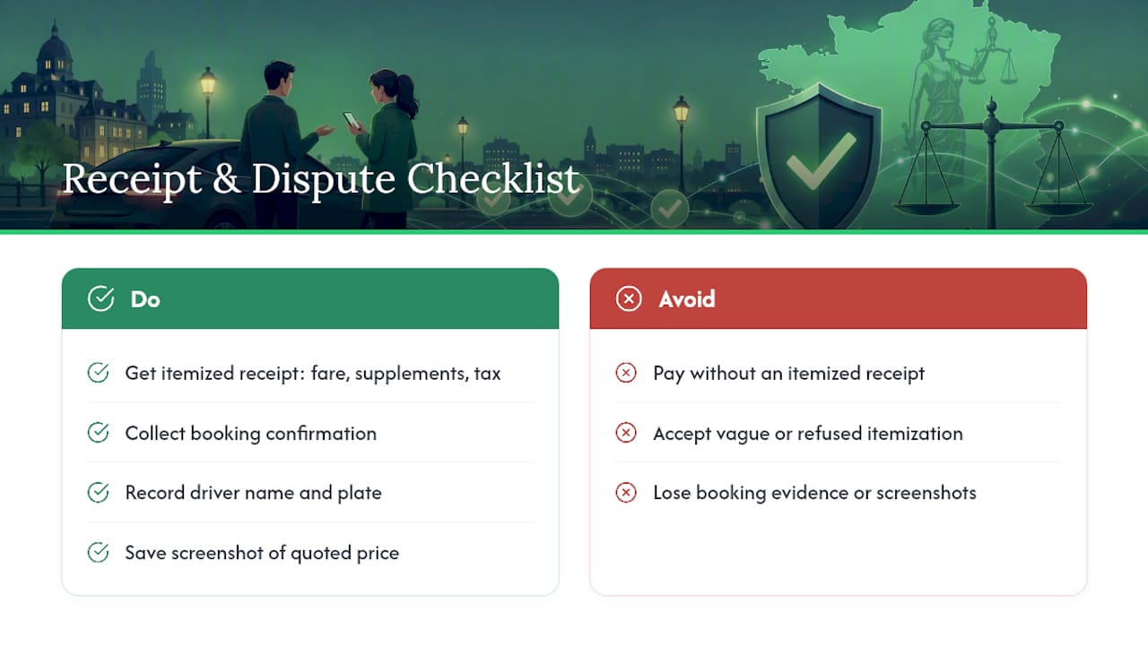 What Should Your Receipt Show, and How Do You Dispute a Charge? — overview diagram