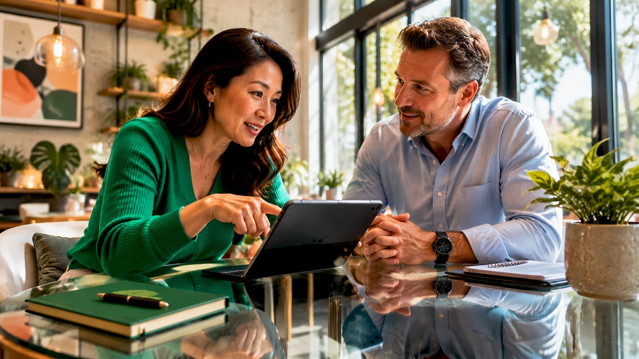 Homebuyer and seller negotiating commission