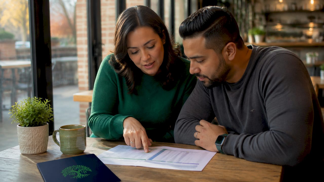 Hands pointing at no down payment loan options