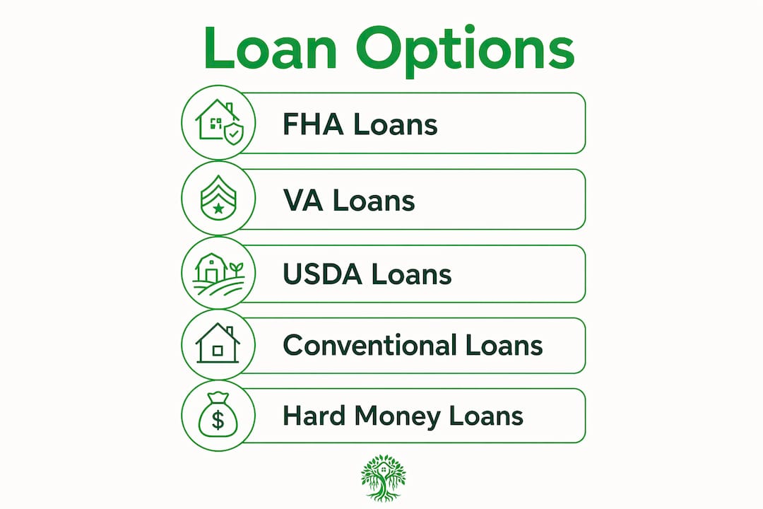 Infographic illustrating loan options for low credit