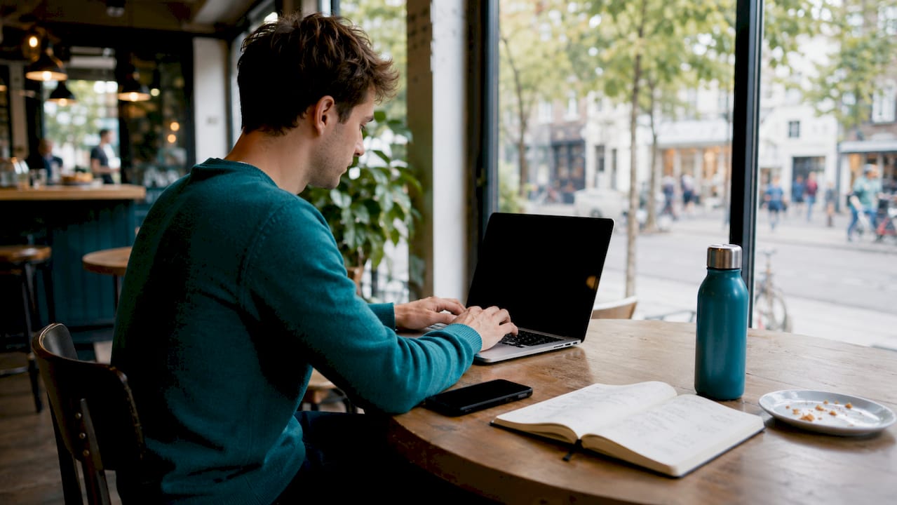 Entrepreneur integrating digital client intake forms during booking