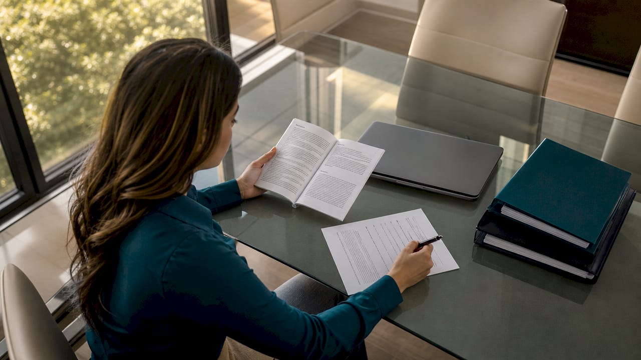 Hands reviewing HIPAA photo consent document