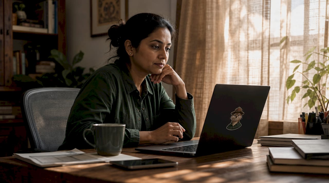 IT administrator reviewing certificate alerts at desk