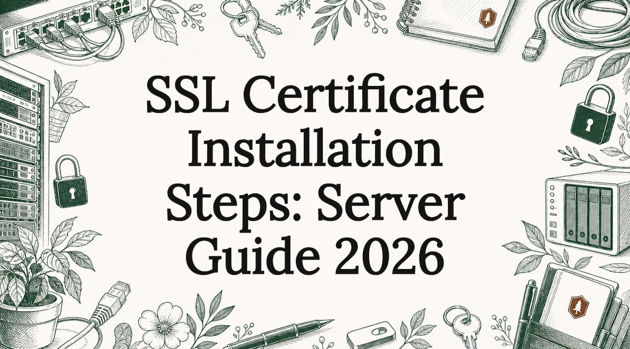 Decorative title card illustration for SSL installation