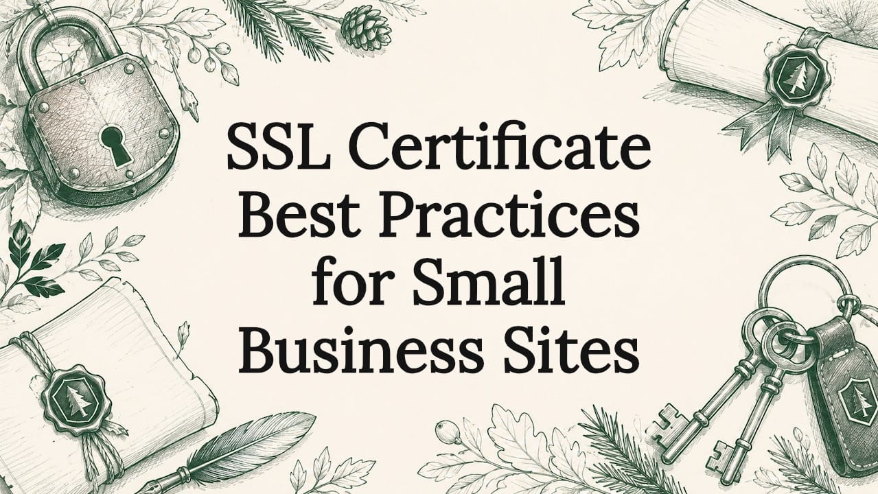 Decorative sketch illustration framing SSL title
